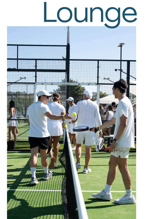 Lounge — Pura Padel members lounge in Sherman Oaks